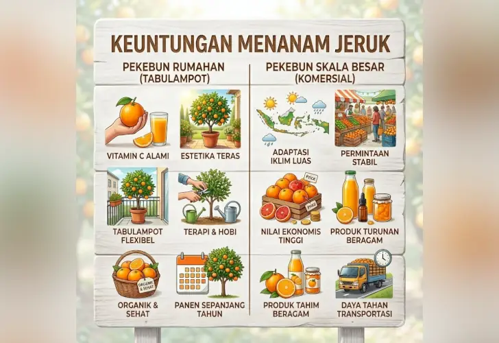 keuntungan menanam jeruk