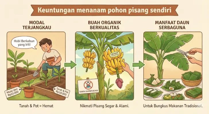 keuntungan menanam pohon pisang