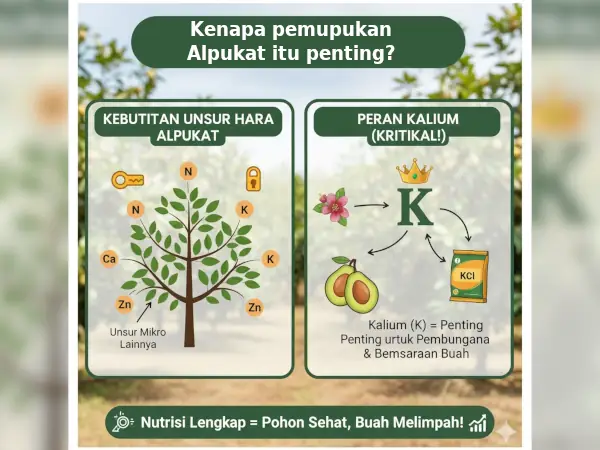 Pupuk Terbaik untuk Pohon Alpukat: Tabel Pemupukan, Dosis, dan Tips Praktis 8 alasan pemupukan Alpukat penting