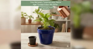 cara menyiram tanaman yang benar