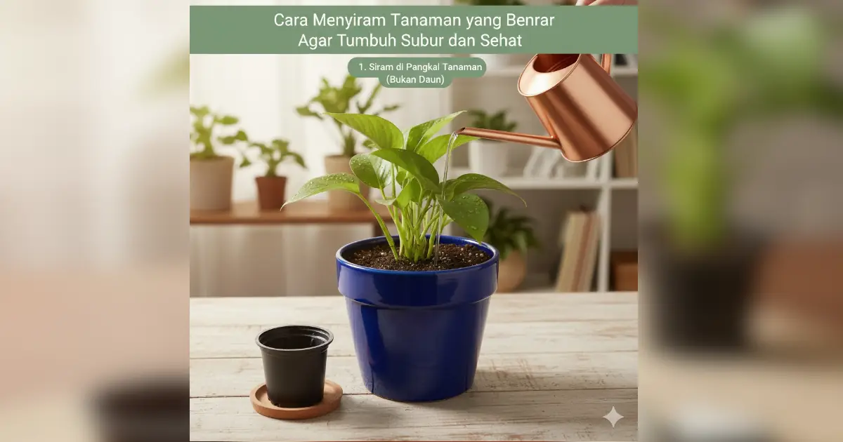 Cara Menyiram Tanaman yang Benar Agar Tumbuh Subur dan Sehat 1 cara menyiram tanaman yang benar