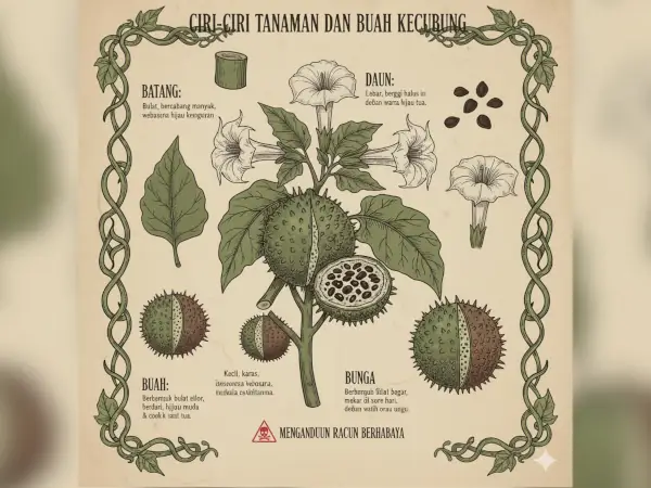 Buah Kecubung: Ciri, Manfaat, Bahaya & Cara Pengendalian 8 ciri-ciri tanaman dan buah kecubung