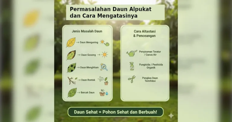 permasalahan daun alpukat dan cara mengatasinya