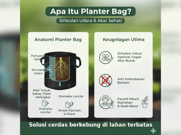 Rekomendasi Planter Bag untuk Bibit Buah Tropis dan Sayuran Rumahan 3 planter bag adalah