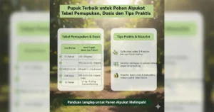 pupuk pohon Alpukat