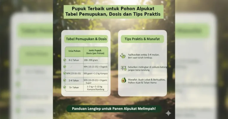 pupuk pohon Alpukat