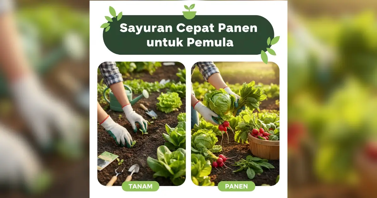 sayuran cepat panen untuk pemula