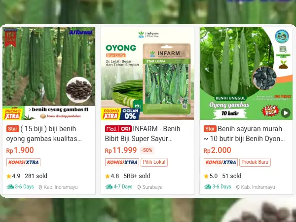 sayuran dataran rendah oyong