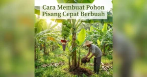 cara membuat pohon pisang cepat berbuah