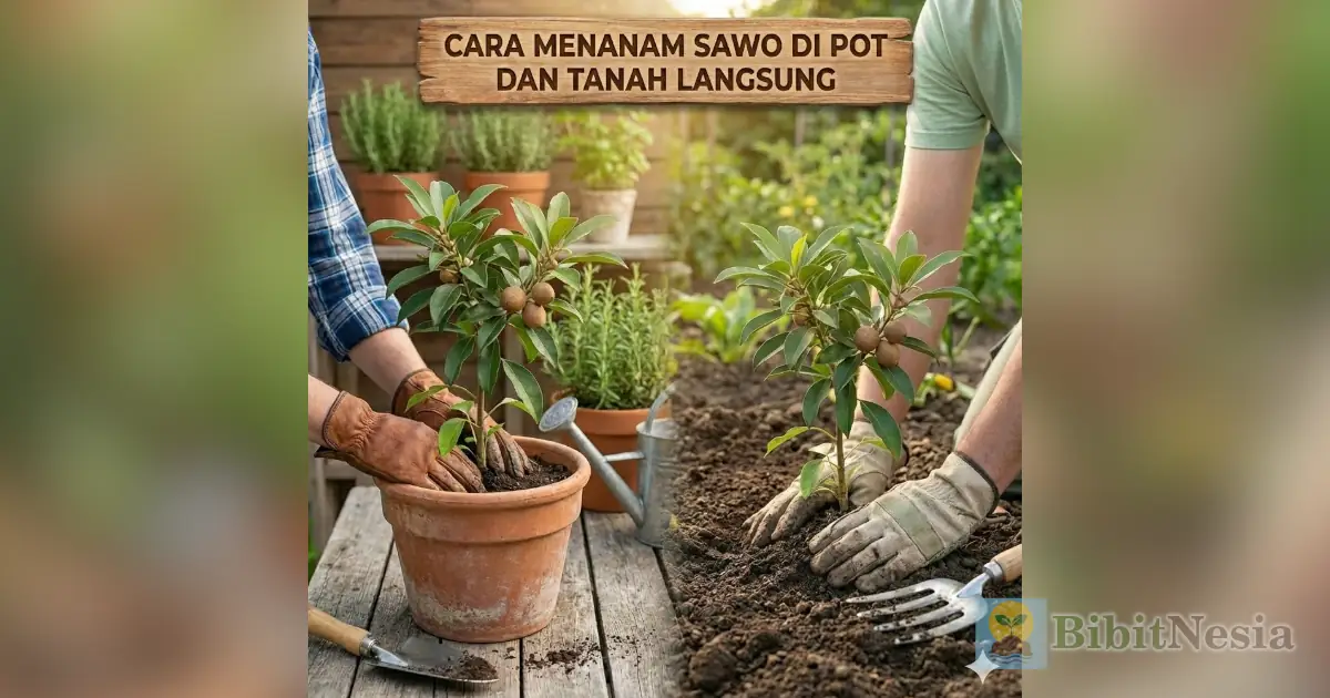 cara menanam sawo