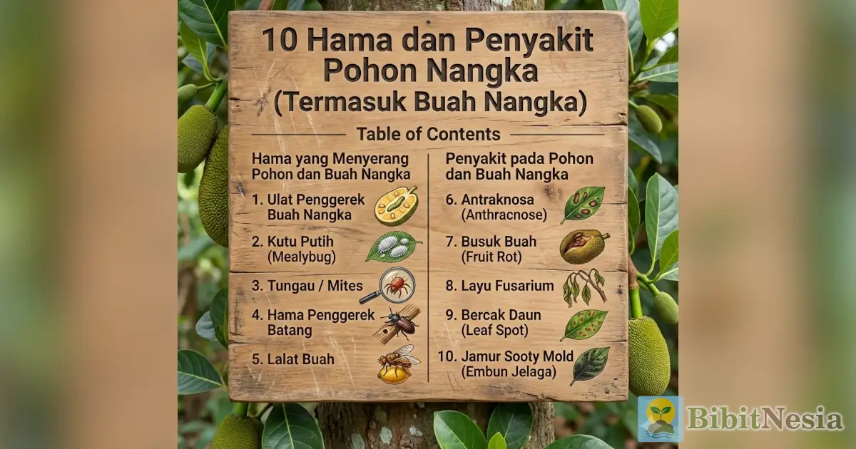 hama penyakit pohon nangka