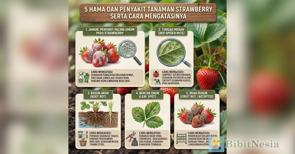 hama penyakit strawberry