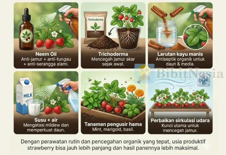 5 Hama dan Penyakit Tanaman Strawberry Serta Cara Mengatasinya 8 pencegahan hama strawberry