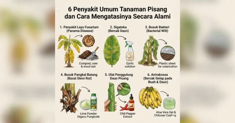 6 Penyakit Umum Tanaman Pisang dan Cara Mengatasinya Secara Alami 7 penyakit tanaman pisang