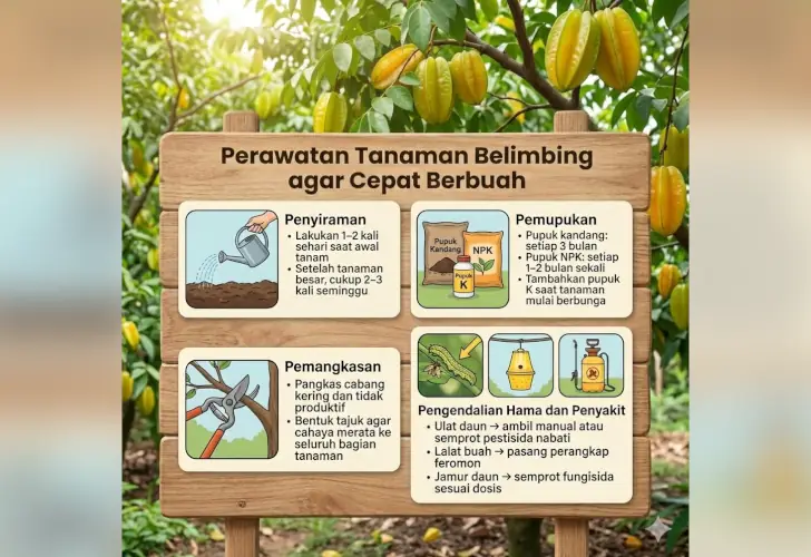 Cara Menanam Belimbing di Pot dan Tanah Langsung 8 perawatan belimbing agar cepat berbuah
