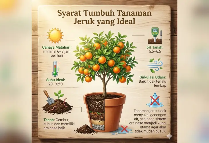 syarat tumbuh jeruk