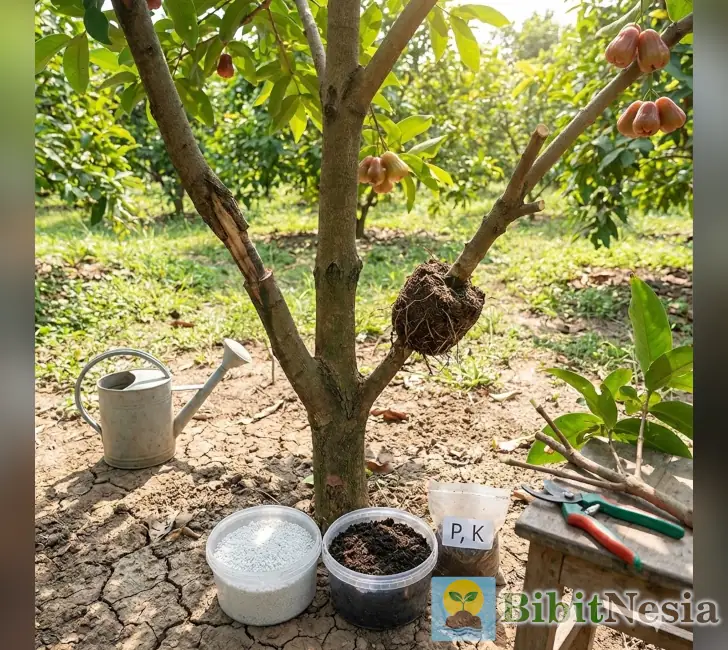 tips jambu air cepat berbuah