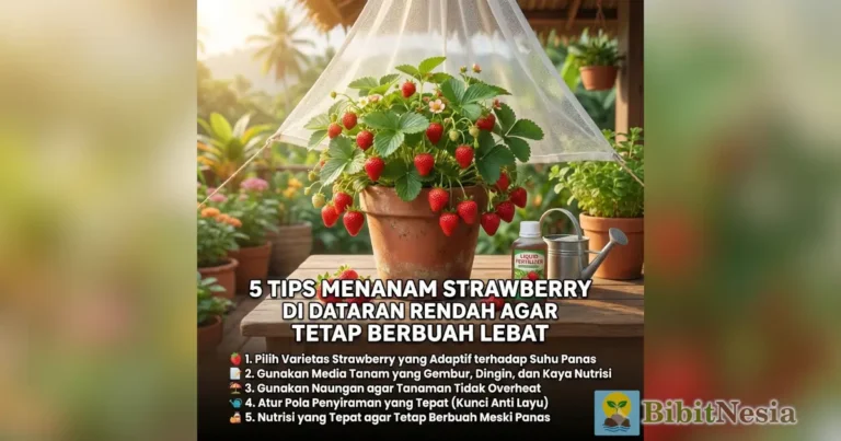 5 Tips Menanam Strawberry di Dataran Rendah Agar Tetap Berbuah Lebat 2 tips menanam strawberry dataran rendah