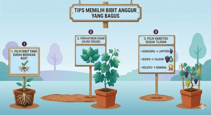 tips memilih bibit anggur yang bagus